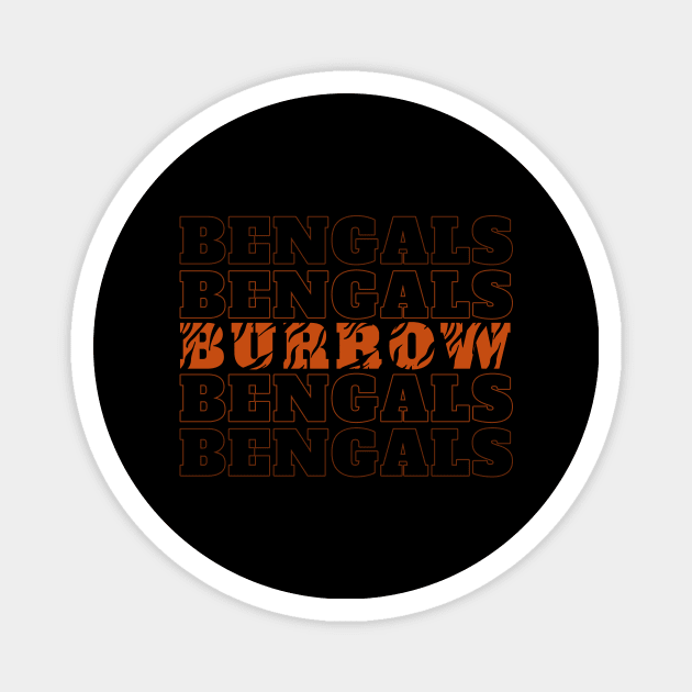 bengals - burrow Magnet by Thermul Bidean